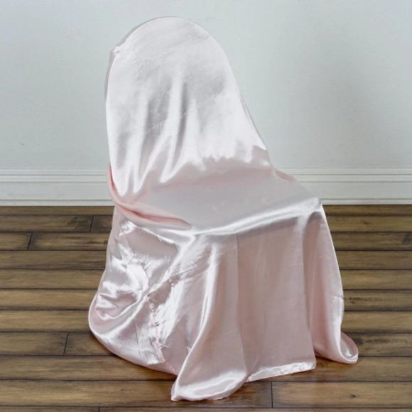 Blush Universal Satin 300 Chair Cover - Picture 1 of 3